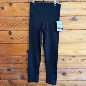 NWT Athleta Girl Black Rise Above Ribbed Seamless Leggings XL/14